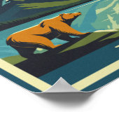 Mid-Century Visit Alaska Travel Poster (Coin)