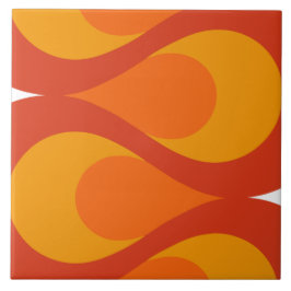 Mid Century Waves Tile Tegeltje