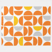 Mid Century zonnige Tegels Fleece Deken (Voorkant (Horizontaal))