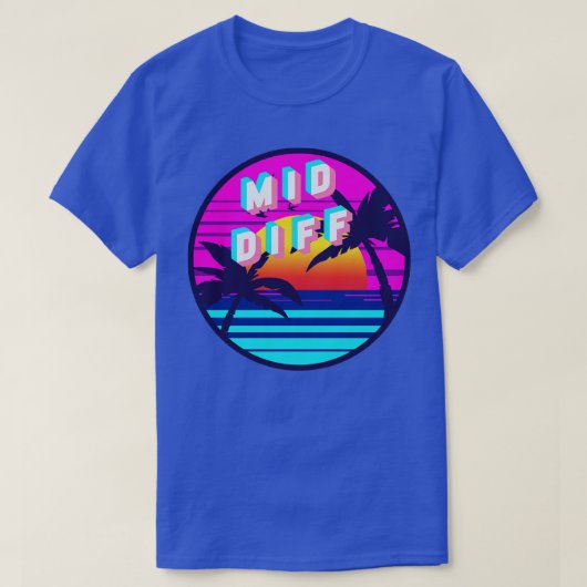 Mid Diff Retrowave T-shirt (Design voorkant)