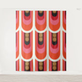 Mid-eeuwse mod retro tapestry wandkleed (Voorkant)