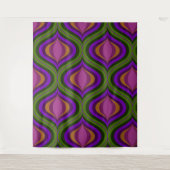 Mid-eeuwse mod retro tapestry wandkleed (Voorkant)