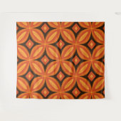 Mid-eeuwse mod retro tapestry wandkleed (Voorkant (horizontaal))