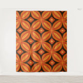 Mid-eeuwse mod retro tapestry wandkleed (Voorkant)