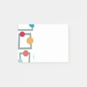 Mid-eeuwse moderne trapezzoïden en cirkels post-it® notes (Voorkant)