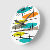 Mid-eeuwse Ovalen 5 Ronde Klok (Hoek)