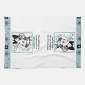 Mid-eeuwse retro-keukenhanddoek theedoek (Horizontaal)