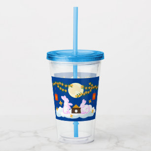 Mid Herfst Festival Maan Konijn Mooncake Osmanthus Acryl Drinkbeker