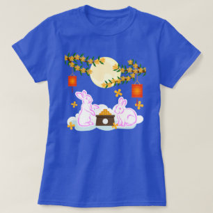 Mid Herfst Festival Maan Konijn Mooncake Osmanthus T-shirt