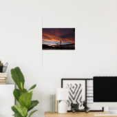 Mid Hudson Bridge Sunset Poster (Thuiskantoor)