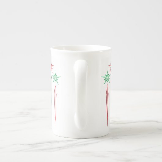 Mid Icicules Mod Bone China Mug (Dos)