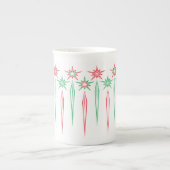 Mid Icicules Mod Bone China Mug (Devant)