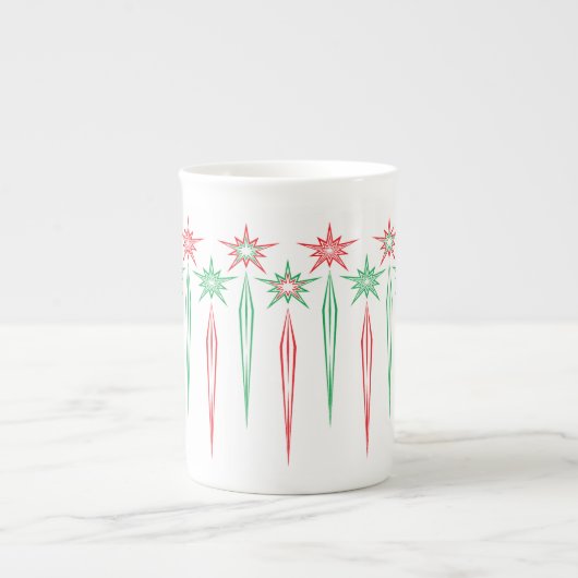 Mid Icicules Mod Bone China Mug (Devant)