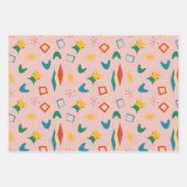 Mid Mod Atomic Mid-Century Moderne Vormen Retro Inpakpapier Vel (Voorkant 3)