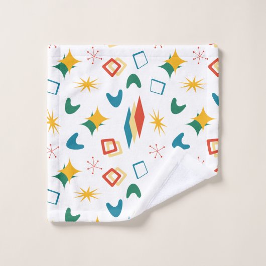 Mid Mod Atomique, Rétro Formes Modernes Du Milieu  (Gant de toilette)