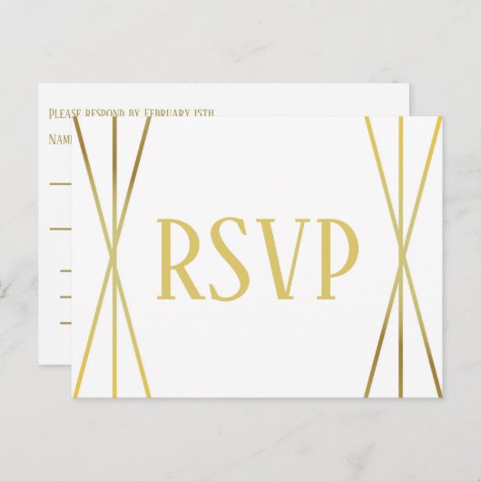 MId Mod Design - Carte postale RSVP (Devant / Derrière)