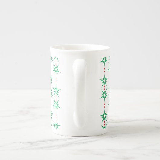 Mid Mod Garland Bone China Mug (Dos)