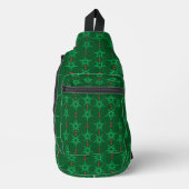 Mid Mod Garland Green Sling Bag (Voorkant)