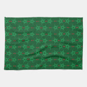 Mid Mod Garland Groene Keukenhanddoek (Horizontaal)