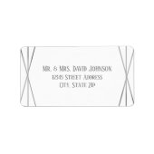 Mid Mod Grey Design - Adreslabel Etiket (Voorkant)