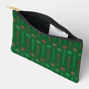 Mid mod icicicles groen klein zakje etui
