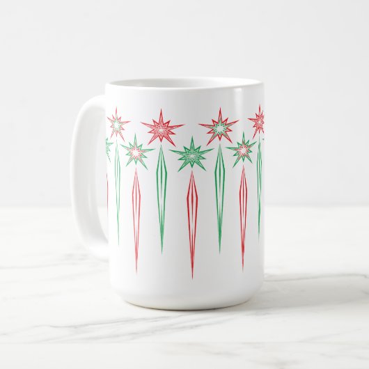 Mid Mod Icicles 15oz. Mug (Devant gauche)