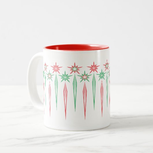 Mid Mod Icicles Classic 11oz. Mug (Devant gauche)