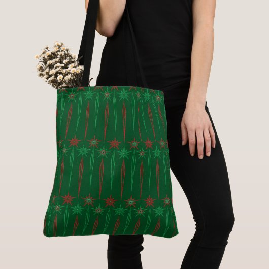 Mid Mod Icicles Green Shoulder Tas (2 maten) (Dichtbij)
