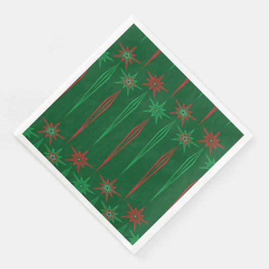 Mid Mod Icicles Groenboek Servet (Hoek)