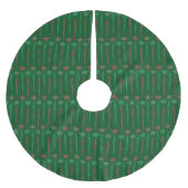 Mid Mod Icicles Groene Boom Rok Kerstboom Rok (Voorkant)