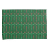 Mid Mod Icicles Groene Koning Kussenslopen (Voorkant-Rechts)