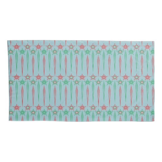 Mid Mod Icicles King Pillowcases Kussensloop (Achterkant-Rechts)