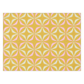  Mid Mod Mustard Geel Roze Geometrisch Tafelkleed (Voorkant (Horizontaal))