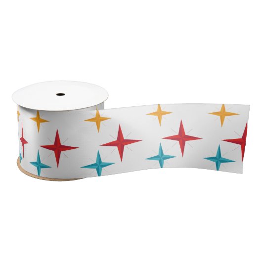 Mid Mod Stars, Retro Kerstfeestdag Lint (Spoel)