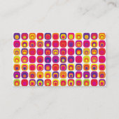 Mid Modern Century Pink Minimalist Visitekaartje (Voorkant)