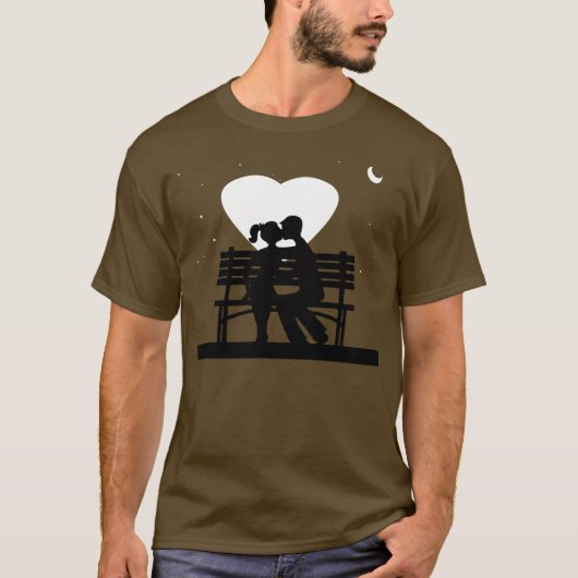 mid night love kiss t-shirt (Voorkant)