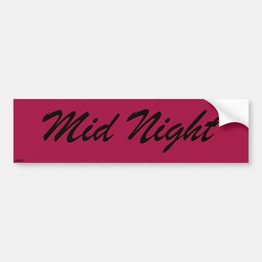 Mid Night Racing Sticker (Voorkant)
