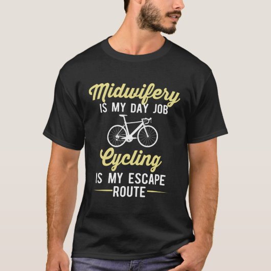 Mid On Fietser Fietsen Midry T-shirt (Voorkant)