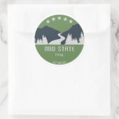 Mid State Trail Pennsylvania Ronde Sticker (Tas)