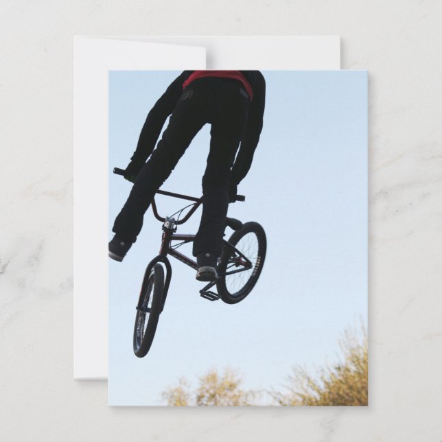 Midair BMX Jump Silhouette (Voorkant)