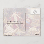Midas en Bacchus door Nicolas Poussin Briefkaart (Achterkant)