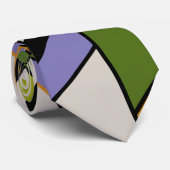 MidCentury Modern Abstract Mondriaan Geometrisch Stropdas (Opgerold)