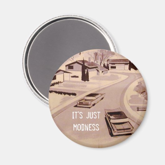 Midcentury Modern Architecture Magneet (Voorkant / Achterkant)