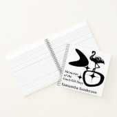 MidCentury Modern Flamingo Atomic Retro Custom Notitieboek (Binnen)
