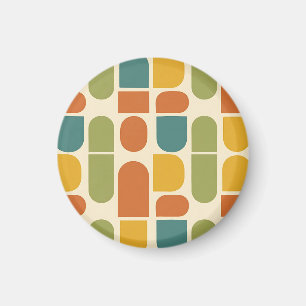 Midcentury Modern Organische Vormen Patroon Magneet