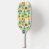 Midcentury Modern Retro Aangepaste Naam Monogram Pickleball Paddle (Links)
