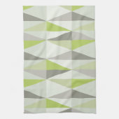 MidCentury Modern Triangles Chartreuse Theedoek (Verticaal)