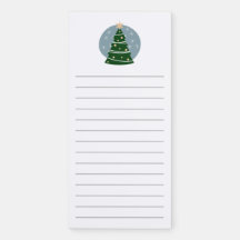 MidCentury Moderne kerstboom Magnetic Notepad