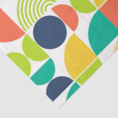 MidCentury Moderne Retro Abstracte Art Decoupage Tissuepapier (Detail)