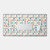 MidCentury Moderne retro Abstracte kunst Bureaumat (Keyboard & Muis)